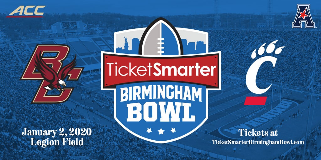 2020 TicketSmarter Birmingham Bowl Matchup Set Between Boston College