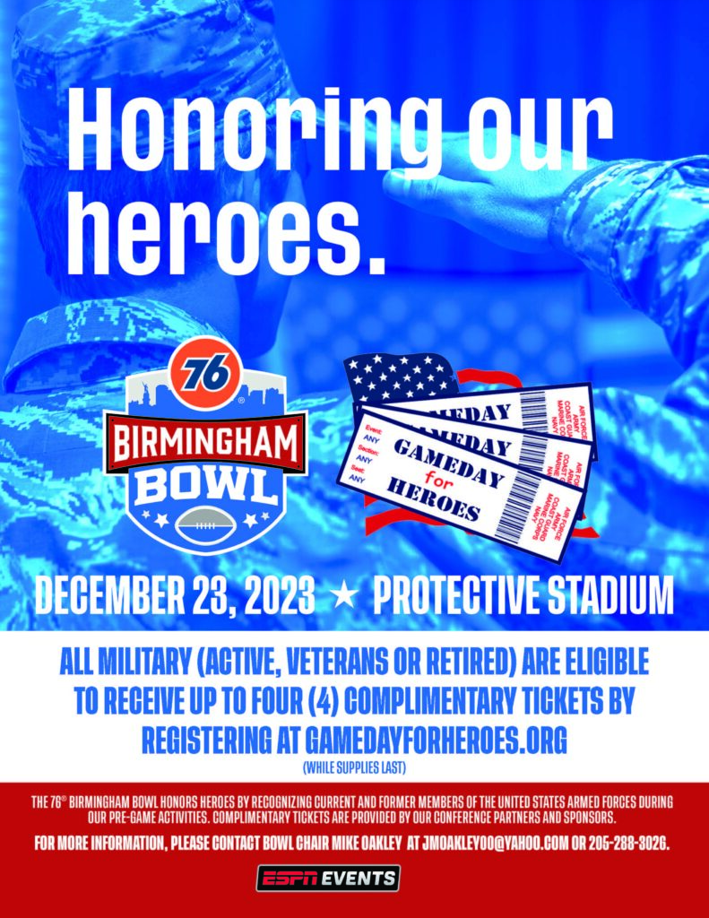 Birmingham bowl 2023 military flyer (2)